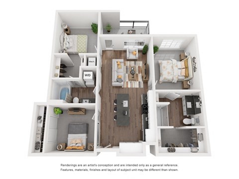 The Broadway Floor Plan at The Revival, Salt Lake City Utah